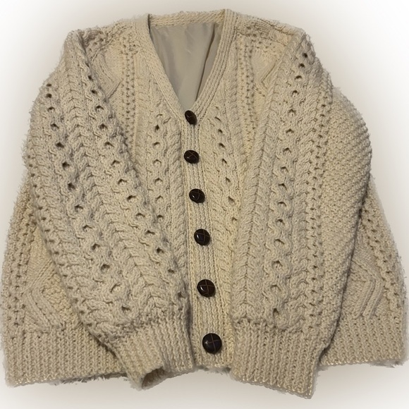 Koilmorrey Scottish Wool/cable Knit Sweater 38/40 fisherman VTNG - Picture 1 of 7